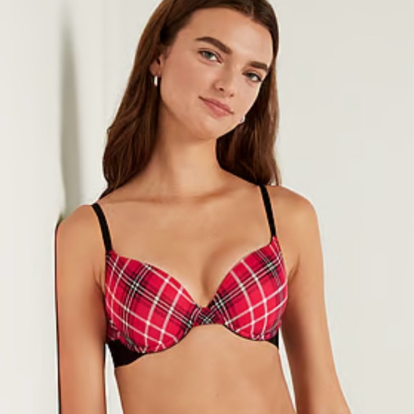 NEW*Victoria’s Secret Red & Black Plaid SALE 38dd - Picture 2 of 9